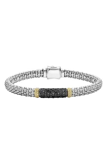 Women's Lagos Diamond Lux Black Diamond Large Station Bracelet