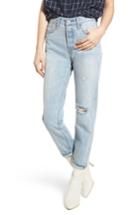 Women's Levi's Wedgie Icon Fit Ripped High Waist Ankle Jeans - Blue