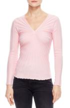 Women's Sandro Justine Starburst Ribbed Sweater - Pink