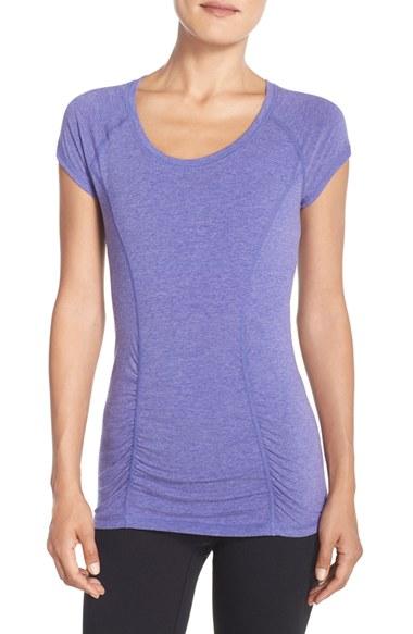 Women's Zella 'z 6' Ruched Tee - Purple