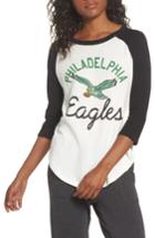 Women's Junk Food Nfl Philadelphia Eagles Raglan Tee