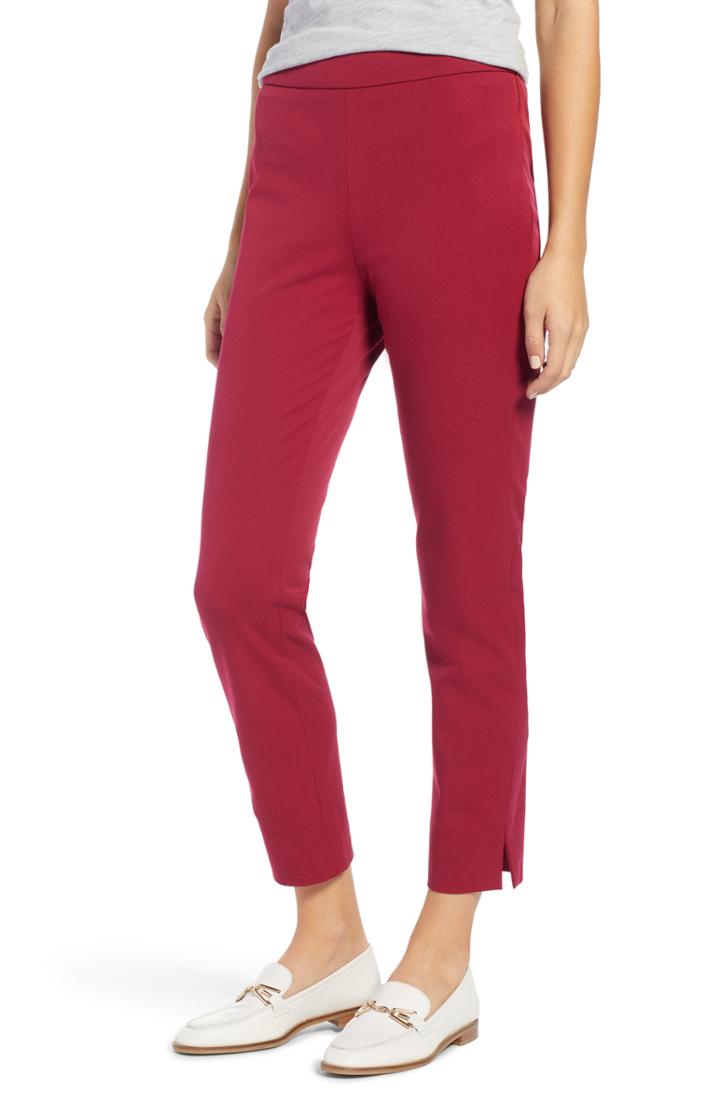 Women's 1901 4-way Stretch Ankle Skinny Pants (similar To 14w) - Red