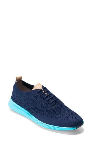 Women's Cole Haan 2.zer?grand Stitchlite Wingtip Sneaker B - Blue