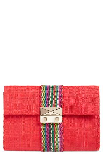Good People Woven Cocktail Clutch - Red