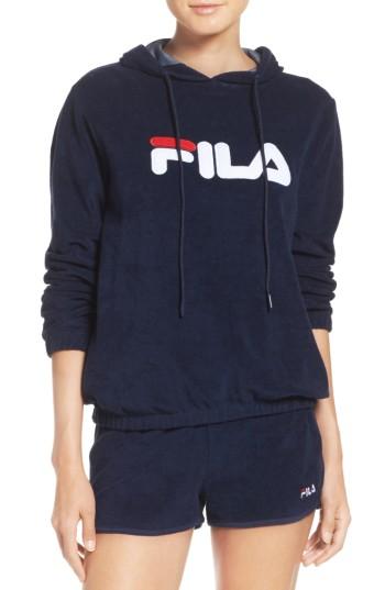 Women's Fila Franca Terry Hoodie - Blue
