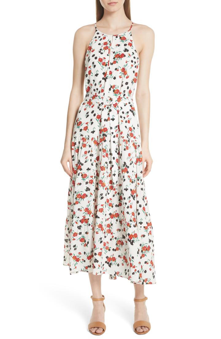 Women's A.l.c. Richards Floral Print Silk Dress