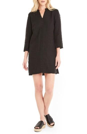 Women's Michael Stars Raw Edge Linen Shift Dress