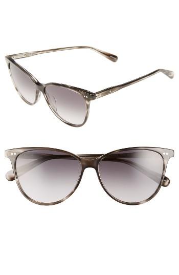 Women's Bobbi Brown The Patton 55mm Gradient Cat Eye Sunglasses - Grey/ Havana