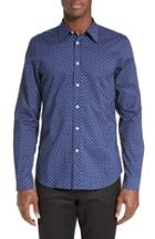 Men's Ps Paul Smith Print Sport Shirt - Blue