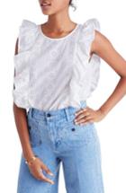 Women's Madewell Bellflower Eyelet Sleeveless Blouse