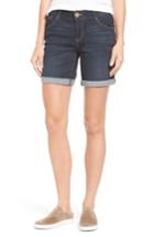 Petite Women's Wit & Wisdom Ab-solution Cuffed Denim Shorts P - Blue