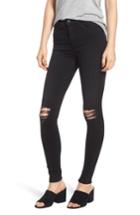 Women's Hudson Jeans Barbara Ripped High Waist Super Skinny Jeans - Black