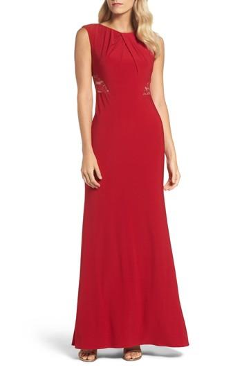 Women's Adrianna Papell Lace Cutout Mermaid Gown