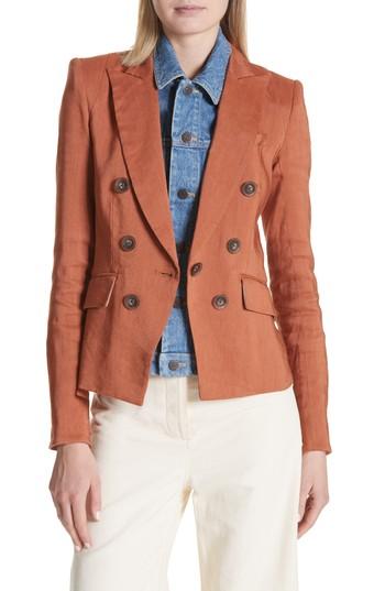 Women's Veronica Beard Diego Linen Blend Dickey Jacket