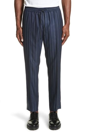 Men's Juun.j Stripe Pants - Blue