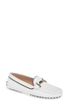 Women's Tod's Double T Quilted Gommino Loafer Us / 35eu - White