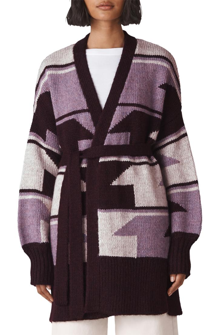 Women's Whistles Intarsia Wrap Cardigan