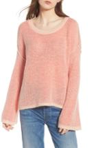 Women's Splendid Bell Sleeve Sweater - Coral