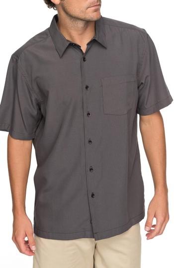 Men's Quiksilver Waterman Collection Cane Island Shirt - Black