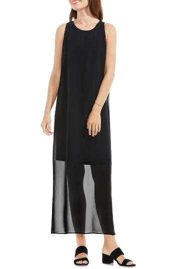 Women's Vince Camuto Chiffon Overlay Maxi Dress - Black