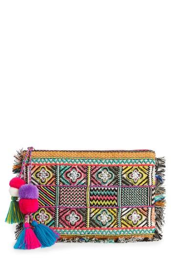 Steve Madden Resort Embellished Clutch - Pink