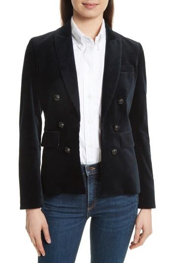 Women's Veronica Beard Cliff Corduroy Cutaway Jacket