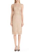 Women's Dolce & Gabbana Lace Pencil Dress Us / 42 It - Beige