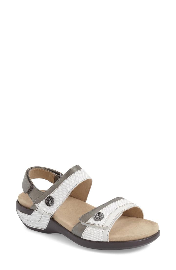 Women's Aravon 'katherine' Sandal Ee - White