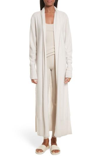 Women's Vince Side Slit Long Cardigan - Blue