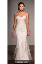 Women's Anna Maier Couture Lea Strapless Lace Trumpet Gown