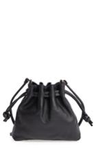 Clare V. Petit Henri Leather Bucket Bag - Black
