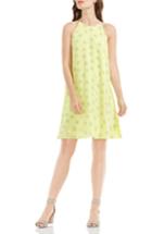 Women's Vince Camuto Fluent Flowers Print Sleeveless A-line Dress - Yellow