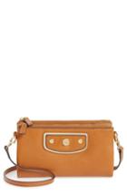 Women's Lodis Los Angeles Pismo Pearl - Irene Rfid Convertible Leather Crossbody Bag - Brown
