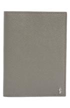 Serapian Milano Evolution Leather Passport Cover - Grey