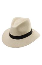 Men's Scala Panama Straw Safari Hat - White