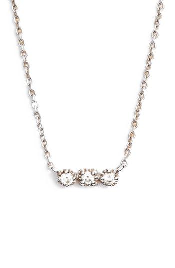 Women's Bony Levy Maya 3-stone Horizontal Necklace (nordstrom Exclusive)