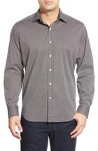 Men's Bugatchi Classic Fit Geo Print Sport Shirt