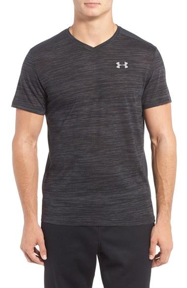 Men's Under Armour 'streaker Run' Microthread V-neck T-shirt - Grey