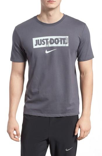 Men's Nike Dry Hoops T-shirt - Grey