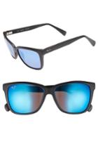 Women's Maui Jim 56mm Jacaranda Polarized Sunglasses - Matte Black/ Blue Hawaii