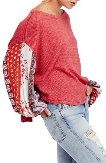 Women's Free People Blossom Thermal Top - Red