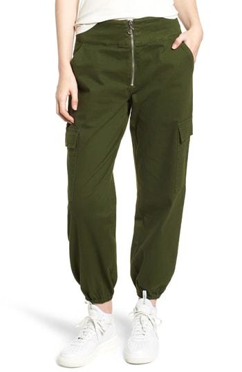 Women's Tinsel High Waist Utility Pants - Green