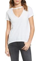 Women's Pam & Gela Cutout V-neck Tee - White