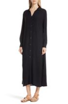 Women's Frame Maxi Shirtdress - Black