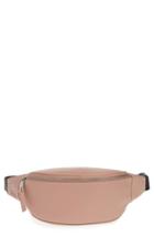 Treasure & Bond Mason Pebbled Leather Belt Bag - Pink