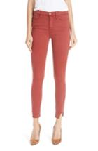 Women's Frame Le High Side Step Hem Skinny Jeans - Red