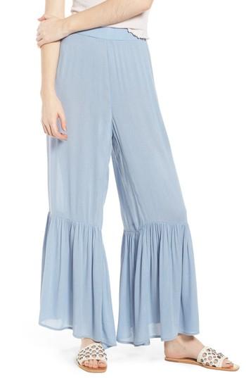 Women's Somedays Lovin Mystique Ruffle Hem Beach Pants - Blue