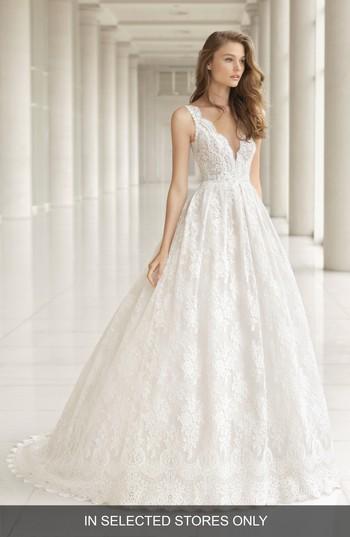 Women's Rosa Clara Embellished Lace Princess Gown, Size In Store Only - Ivory