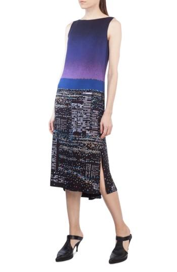 Women's Akris Punto Twilight Print Midi Dress