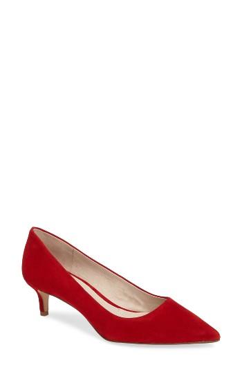 Women's Louise Et Cie Jacoba Kitten Heel Pump .5 M - Red